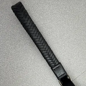 Rag & Bone Belt Womens XS/S Black Woven Braided Leather Stud Closure Skinny thumbnail 3