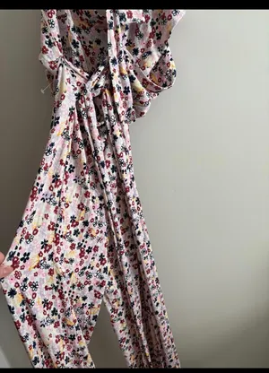 Free People Vibe Check floral print jumpsuit in multi Size Small thumbnail 6
