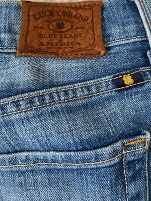 Lucky Brand Cigarette Distressed Dark Wash Jeans Size 8/29 thumbnail 6