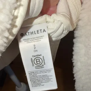 Women's White Sherpa Pullover Jacket thumbnail 14