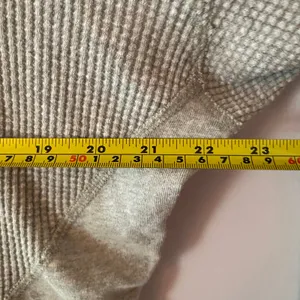 Offline by Aerie Gray Thermal Waffle Knit Long Sleeve Loungewear Women's size XS thumbnail 7