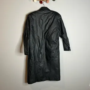 Vintage Wilson’s Leather black long removable lined jacket thumbnail 8
