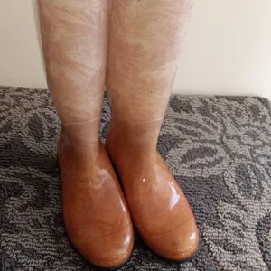 UGG Australia Rain Boots Fur In Sole Waterprof Island Floral Womens 7 thumbnail 3