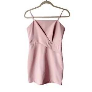 Superdown Pleated Fitted Strappy Mini Dress Sz S thumbnail 2