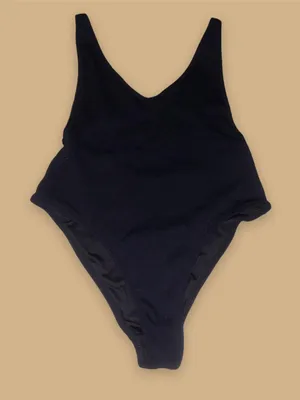 One Piece Black Bikini thumbnail 3