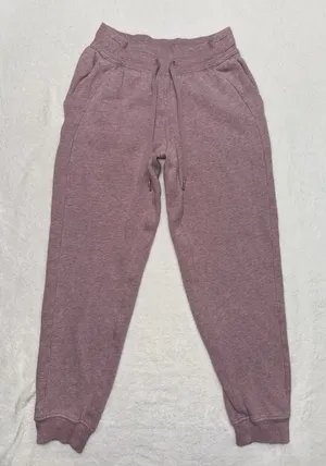 Lululemon Women's Scuba Jogger Heathered Pink High Rise Pockets Size 4 thumbnail 1