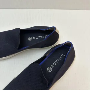 Rothys The City Slip On Shoes Womens Size 11 Navy Blue Knit Eco‎ Friendly Casual thumbnail 6