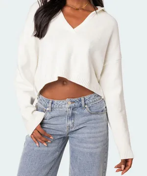 Edikted Cropped Sweater thumbnail 1