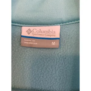 Columbia Fleece Vest Womens Medium Blue Excellent Full Zip Sleeveless Outdoor thumbnail 2
