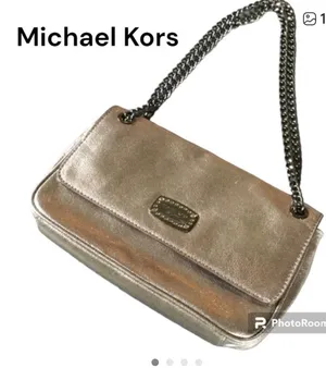 Michael Kors Crossbody Bag Pewter with Chain Strap thumbnail 1