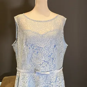 Women’s Blue Floral Lace High Low Cocktail Party Bridesmaid Dress Size XL NEW thumbnail 2