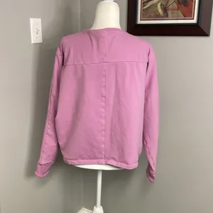 Gymshark Ori cropped sweatshirt lavender lilac workout Size Large thumbnail 6