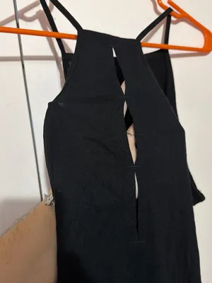 Black Spaghetti Strap Dress Size L thumbnail 4