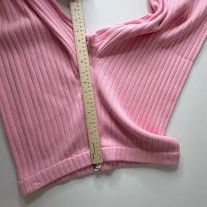 NWT Avara Wishlist Brianna Pink Ribbed Knit Pants Large Stretch Comfy‎ Lounge thumbnail 11