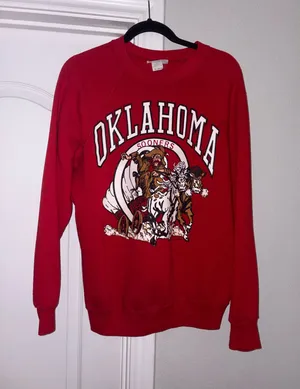 Oklahoma Crewneck Red Size XL thumbnail 1