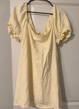 Princess Polly Dress Yellow Mini thumbnail 1