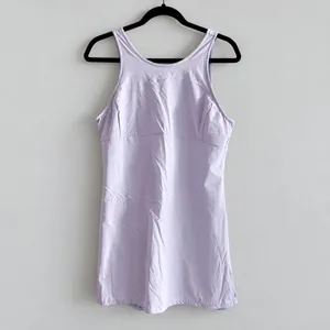 Nike Bliss Luxe Training Dress Lilac Purple Medium M Tennis Built-In Shorts thumbnail 2