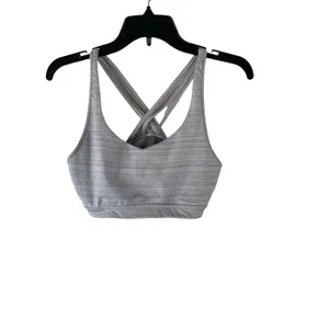 Athleta Women's Size M‎ Jacquard Transcendence Bra Slate Grey thumbnail 4