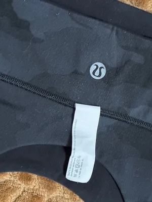 Lululemon Align Reversible Sports Bra A/B Cup Black Heritage Camo Yoga Nulu 8 M thumbnail 7