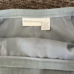 Nwt‎ Worthington soft classics "Melange" Blue skirt size 14 thumbnail 3