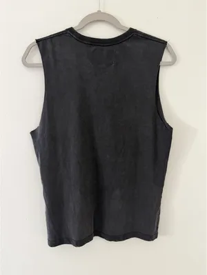 NWT Zyia active graphic mineral wash affirmation vintage muscle tank size medium thumbnail 8