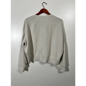 Lululemon Softstreme Oversized Cropped Crew in White Size 10 thumbnail 3