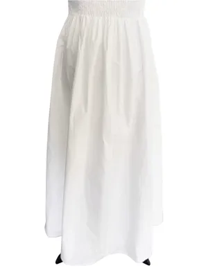 NWOT Mahina Corset Midi Dress White Size Small thumbnail 5