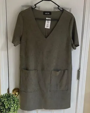 fab'rik Olive Green Dress thumbnail 1