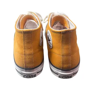Carefully Chosen ❤️ mustard yellow Converse high tops Size W 11.5/M 9.5 thumbnail 3