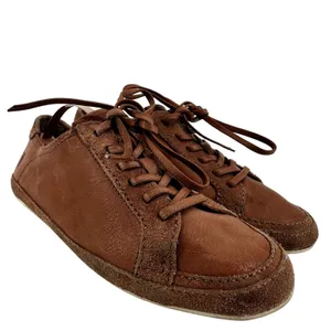 Frye Dean Artisan Low Leather Sneakers Lace Up Suede Trim Classic Brown 7.5 thumbnail 3
