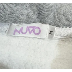 Nuvo‎ Cropped Quarter-Zip Sweatshirt High Collar Embroidered Gray Womens Size M thumbnail 11