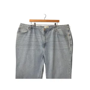 Seven7 Women Loose Straight Jean 24W Light Blue High Rise Classic Minimalist thumbnail 3
