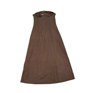 Urban Renewal Remnants Ruched Brown Strapless Tube Maxi Dress Size Medium NWT thumbnail 2