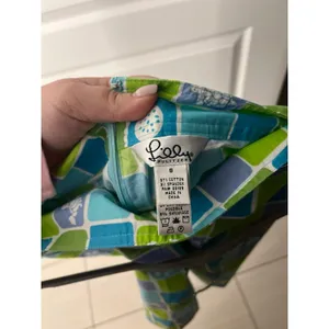 Lilly Pulitzer Via Blue Perfect blue‎ green turtle white tag size 8 thumbnail 4