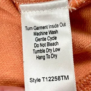 Tru Luxe Jeans Peach Long Sleeve Embroidered Top XL thumbnail 11