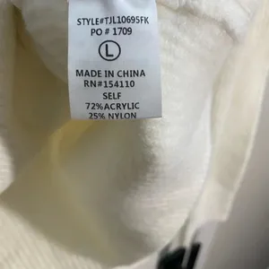 Elegant JLUXLABEL Cream Women's Sweater/cardigan size L thumbnail 7