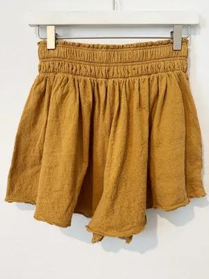 Anthropologie Daily Practice Kimberly Shorts Small Smocked Waist Pocket Pilates‎ Sporty Chic thumbnail 9