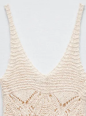 ZARA Cover-Up Dress Crochet thumbnail 4