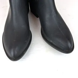 Jeffrey Campbell Stormy Chelsea Rain Boots Women 8 Black Matte Pointed Toe thumbnail 10