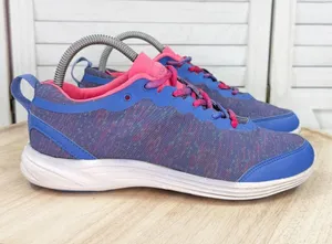 Vionic Agile Fyn Mesh Lace Up Low Top Sneakers Blue Pink Space Dye Size 8 335FYN thumbnail 1