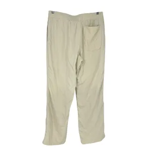 Elwood Dume Nylon Pants Large Cream Lined Drawstring Athletic Straight Leg thumbnail 2