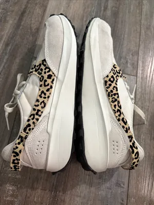 Nike Waffle Debut White Leopard Sneakers 9.5 thumbnail 12