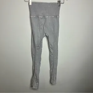 Free people movement Good Karma Leggings light gray‎ size XS/S thumbnail 6