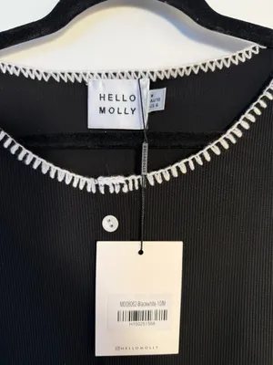 Hello Molly MINI DRESS BLACK thumbnail 5