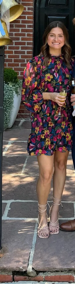 Floral Long Sleeve Mini Dress Multiple thumbnail 1