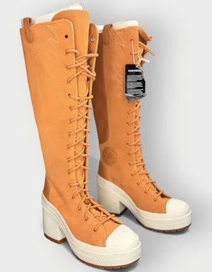 Converse Chuck 70 De Luxe Heel XXHi Western Platform Boots Women 7 thumbnail 1