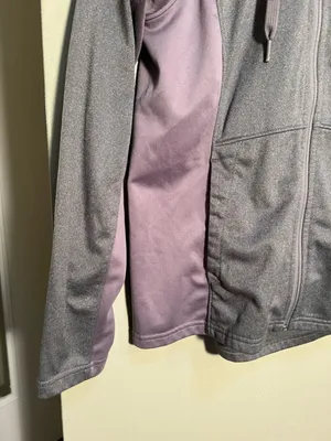 The North Face Women's Size Medium Full Zip Jacket Hoodie Dark Gray Funnel Neck thumbnail 4