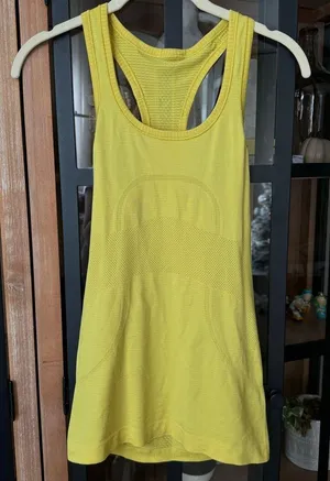 Lululemon Swiftly Tech Tank Top workout tee Sonic mustard racerback soleil thumbnail 6