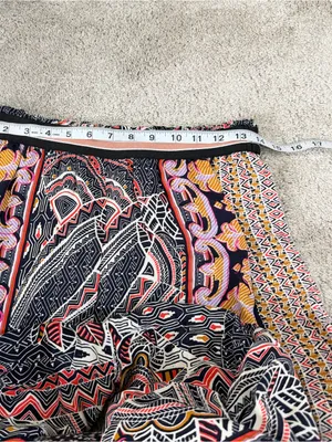 Maeve By Anthropologie Rooibos Cropped Wide Leg Pants Boho in Geometric Floral S thumbnail 10