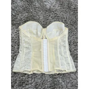 Dominique Women 8949 Lace Strapless Bridal Bustier Corset Bra Ivory Size 36DD thumbnail 4